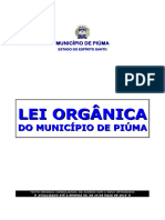 Lei Organica Do Municipio de Piumatexto Original Consol