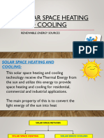 Solar Space Heating & Cooling SEMINAR