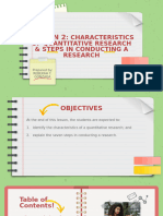 Lesson 2 Characteristics Steps in Conducting A Research