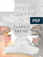 FREIRE, Clarice - para Não Acabar Tão Cedo