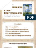 Impressionismo e Pós Impressionismo