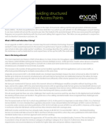 Excel Whitepaper - Guidelines For Providing Structured Cabling To Wireless Access Points