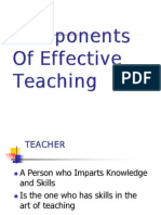 Components of Effective Teaching