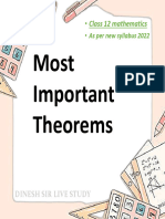 Most Important Theorem