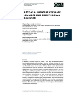 Práticas Alimentares Xavante Não Soberania e Insegurança Alimentar