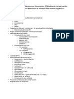 Tema 3 Conservación de Géneros Conceptos Métodos de Conservación Clases, Técnicas y Equipos Asociados Al Método Normativa Higiénico Sanitaria