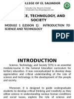 Dule 1 Lesson 1 Introdcution To Science and Technollogy