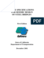 Caltrans Seismic Design Spec Steel Bridges 1st Ed 2001