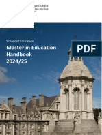 Master in Education Handbook 2024 2025