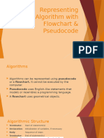 Representing Algorithm With Flowchart & Pseudocode