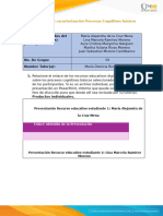 Tarea 2 - Matriz Caracterización Procesos Cognitivos