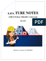 Lecture Notes Theory of Structures Ce 325