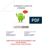 Paper Presentation On Andriod