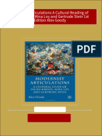 Modernist Articulations A Cultural Reading of Djuna Barnes Mina Loy and Gertrude Stein 1st Edition Alex Goody All Chapters Instant Download