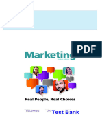 All Chapter Download Marketing Real People Real Choices 8th Edition Solomon Test Bank