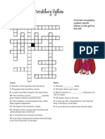 Circulatory System Crossword