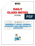 Sociology 08 - Daily Class Notes (UPSC Optional Sociology)