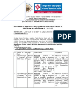 Recruitment of Specialist Category Officers As Technical Officers in SMG Scale IV & MMG Scale-III (2011-12)