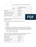 Absorption and Marginal, and Overheads