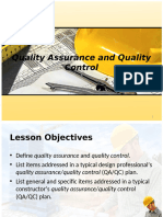 Quality Assurance and Quality Control