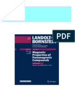 Magnetic Properties of Paramagnetic Compounds Magnetic Susceptibility Data Part 6 1st Edition R. T. Pardasani All Chapters Instant Download