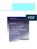 A New Generation of High-Power, Waveform Controlled, Few-Cycle Light Sources Marcus Seidel Ebook All Chapters PDF