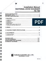 14-Navigational Echo Sounder Fe-700 (Installation Manual)