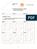 Examen1 Chimie Inorganique