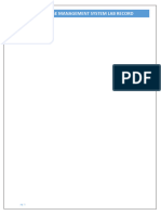 Dbms Lab Record - Part B