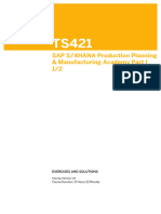 SAP S/4HANA Production Planning & Manufacturing Academy Part I 1/2