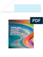 Full Download of Applied Digital Signal Processing 1st Edition Manolakis Solutions Manual in PDF DOCX Format