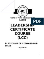 Platform of Stewardship (PLS)