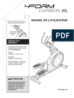 Mode D'emploi ProForm Carbon EL