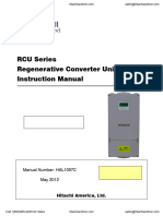 Hitachi RCU Series Regenerative Converter Unit InstructionManual