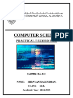 Shravan Nagendran Grade 12 Practical File Computer Science