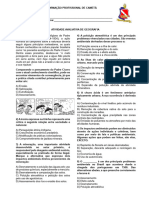 Atividade Avaliativa para Turma de 1º Ano, Prof. Alex Marques