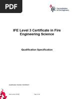 IFE Level 3 Certificate in Fire Engineering Science