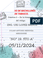 Julián Antonio Mendoza Hernandez Práctica 2 en Busca Del Codigl