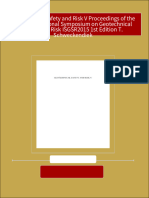 Geotechnical Safety and Risk V Proceedings of The Fifth International Symposium On Geotechnical Safety and Risk ISGSR2015 1st Edition T. Schweckendiek All Chapter Instant Download