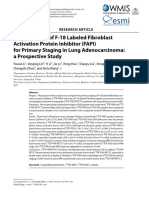 Clinical Utility of F 18 Labeled Fibroblast Activation Protein Inhibitor (FAPI) For Primary Staging in Lung Adenocarcinoma: A Prospective Study