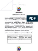 Certificado de Educación Primaria