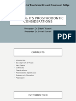 Palate & Its Prosthodontic Considerations