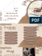 Beige Brown Scrapbook Vintage Creative Portofolio Presentation