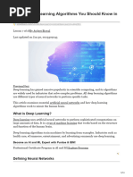 Top 10 Deep Learning Algorithms You Should Know in 2023