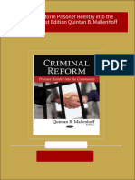 (FREE PDF Sample) Criminal Reform Prisoner Reentry Into The Community 1st Edition Quintan B. Mallenhoff Ebooks