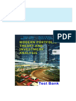 Modern Portfolio Theory and Investment Analysis 9th Edition Elton Test Bank PDF Download Full Book With All Chapters