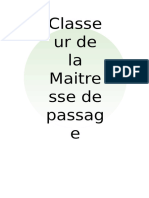 Cahier de La Maitresse de Passage