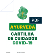 Ayurveda. Cartilha de Cuidados - Covid-19