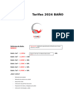 Tarifas 2024 BAÑOBasico