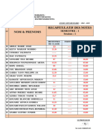 Fiche de Note Exam b3 Daf RH Mark